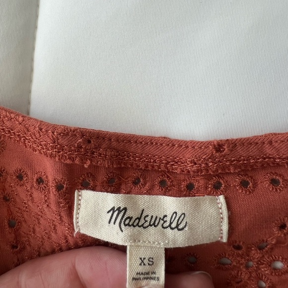 madewell per se eyelet top - Picture 6 of 7